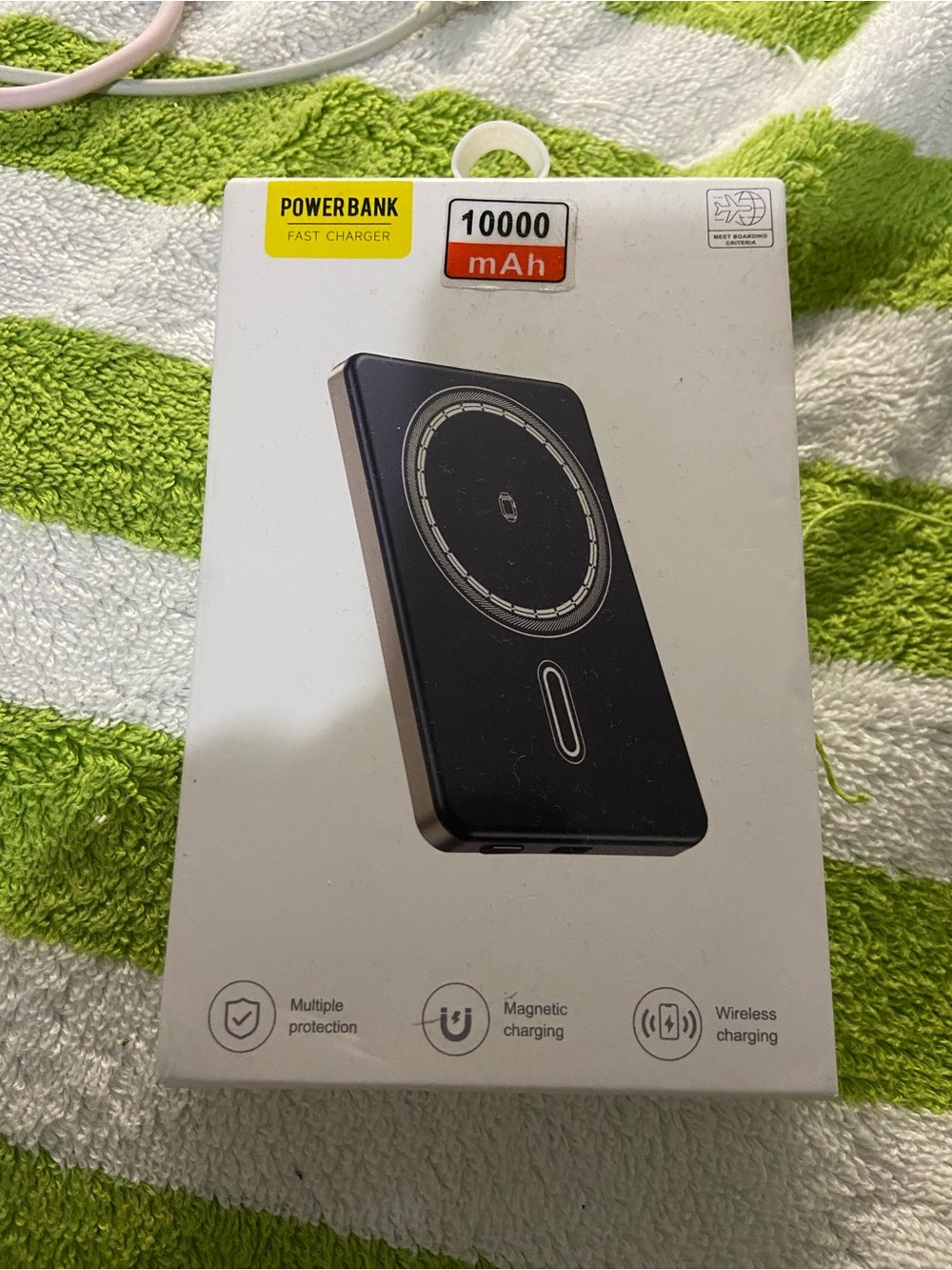 10000mAh Qi2 Magnetic Wireless Power Bank 120W USB-C/USB-A Orange/Black